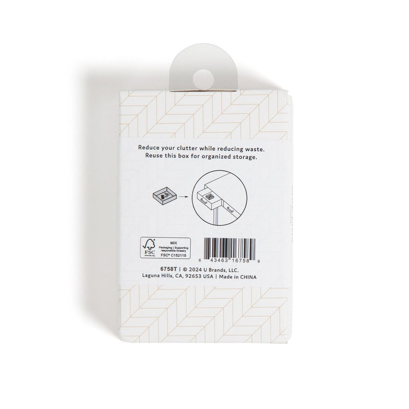 U Brands 100ct Gold Map Push Pins