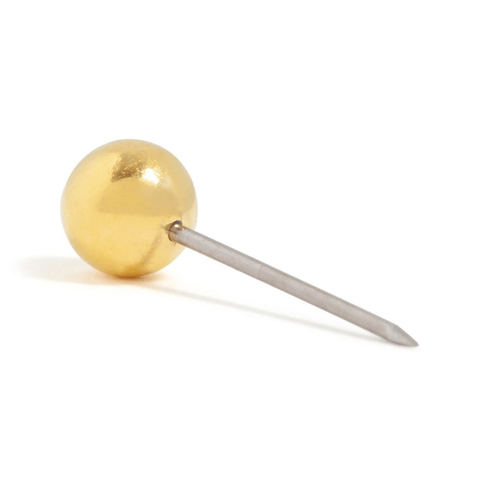 U Brands 100ct Gold Map Push Pins