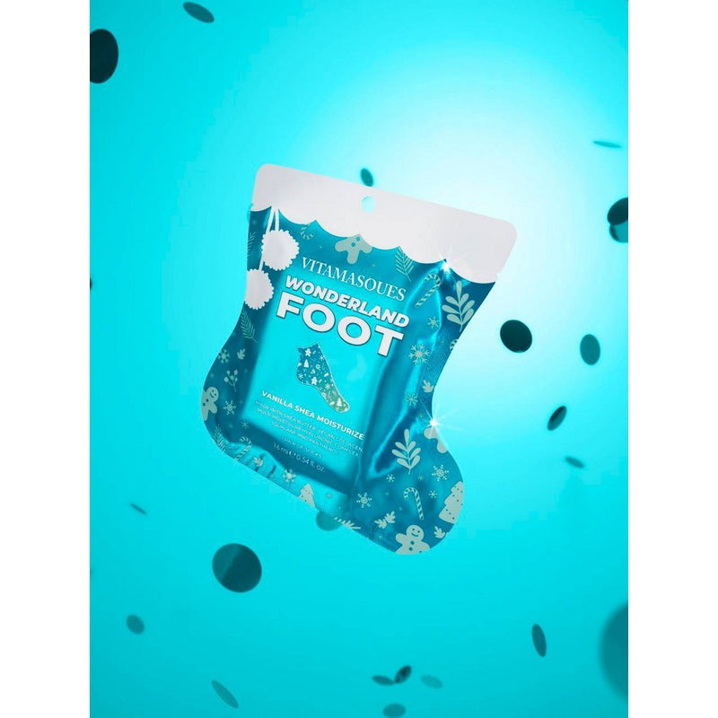 Vitamasques Stocking Stuffer - Wonderland Foot Mask - Vanilla Shea Butter Moisturize
