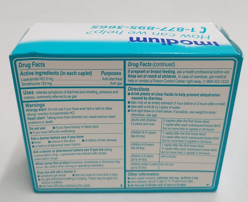 Imodium Multi-Symptom Relief Caplets - 24ct - EXP:10/2025
