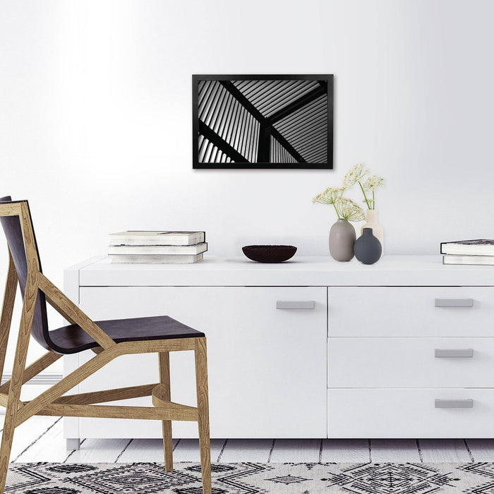 11" x 17" Single Picture Frame Black - Threshold: Modern MDF Wall Mount, Glass Glazing, Holds Posters & Photos