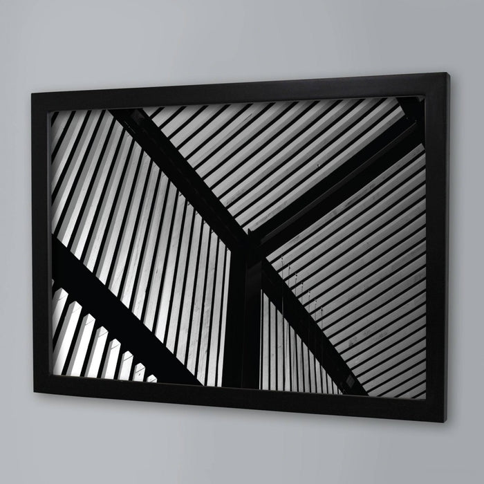 11" x 17" Single Picture Frame Black - Threshold: Modern MDF Wall Mount, Glass Glazing, Holds Posters & Photos