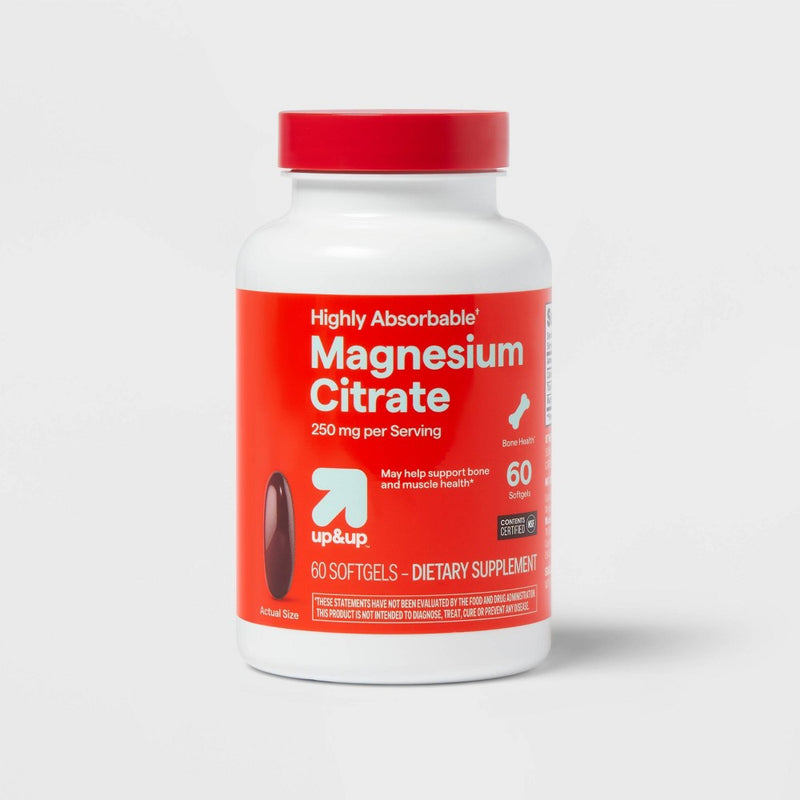 Magnesium Citrate Dietary Supplements - 250mg Softgels - 60ct - up&up