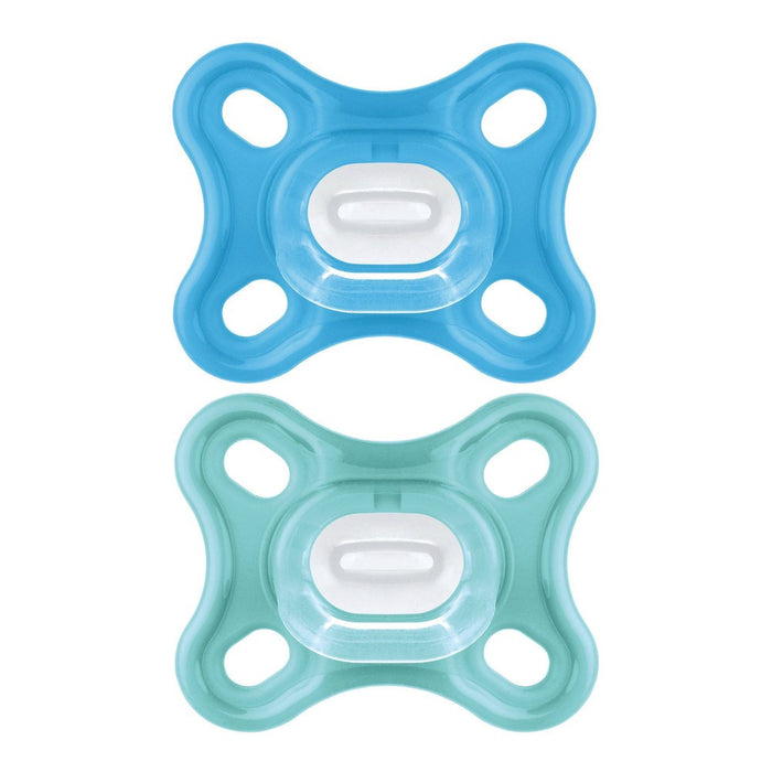 MAM Comfort 1 Newborn Lightweight Silicone Pacifier - Boy - 2pk
