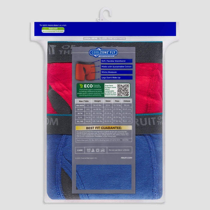 Fruit Of The Loom Boys' Bonus Pack 7 Boxer Briefs - Colors May Vary M