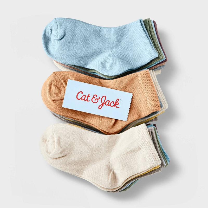 Toddler Girls' 20pk Low Cut Socks - Cat & Jack 2T-3T