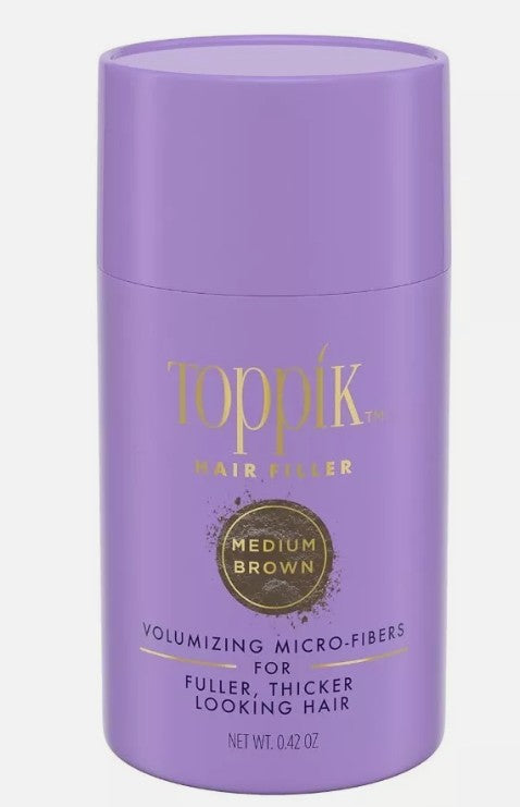 Toppik Hair Filler Volumizing Micro-Fibers - Medium Brown - 0.42oz