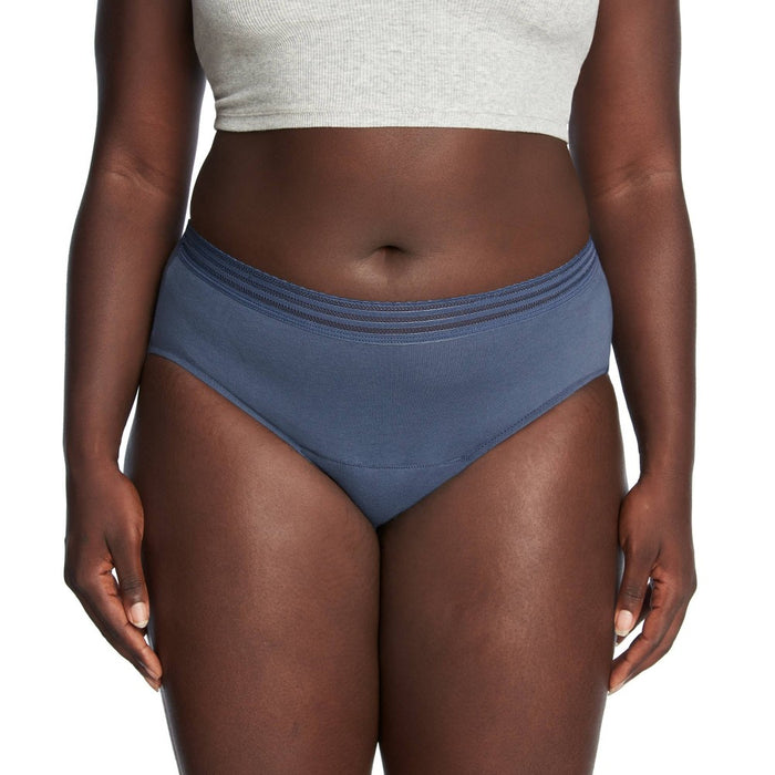 Thinx for All Women's Everyday Comfort Lace Leakproof Period Briefs - Storm 1X