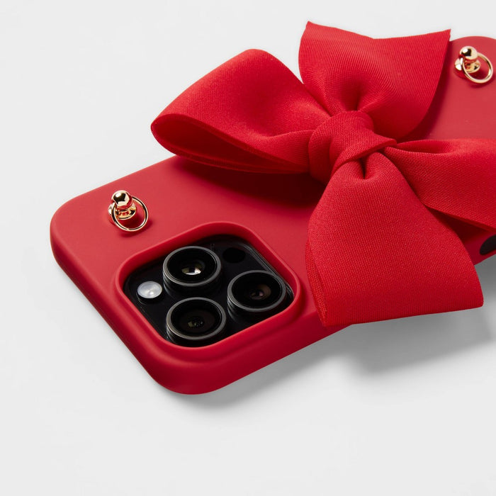 Apple iPhone 16 Pro Max Bow Case - heyday Red Pop
