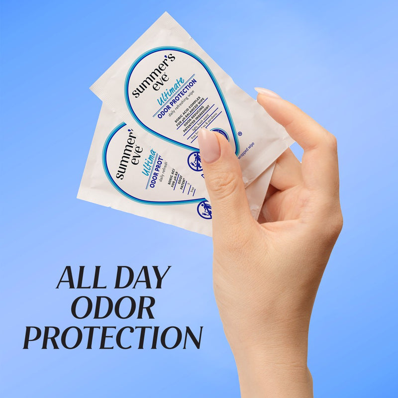 Summer's Eve Odor Relief with Boric Acid Feminine Wipes - 12ct