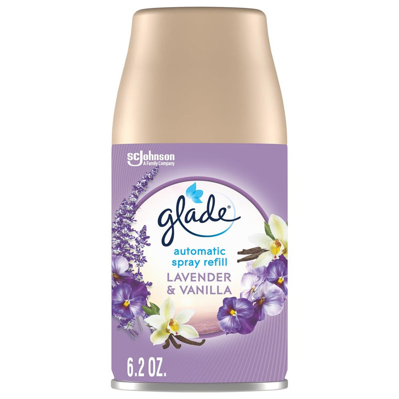 Glade Automatic Spray Refill, Air Freshener For Home And Bathroom, Lavender & Vanilla, 6.2 Oz