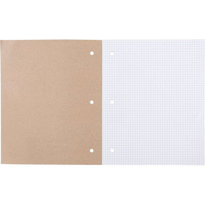Reversible Quad Ruled Composition Notebook 8.5" x 11" 80 Sheets - up&up: Graphing Grid, Perforated, 3 Hole Punched