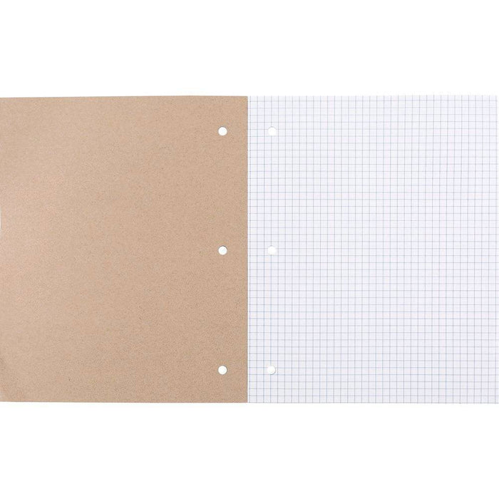 Reversible Quad Ruled Composition Notebook 8.5" x 11" 80 Sheets - up&up: Graphing Grid, Perforated, 3 Hole Punched
