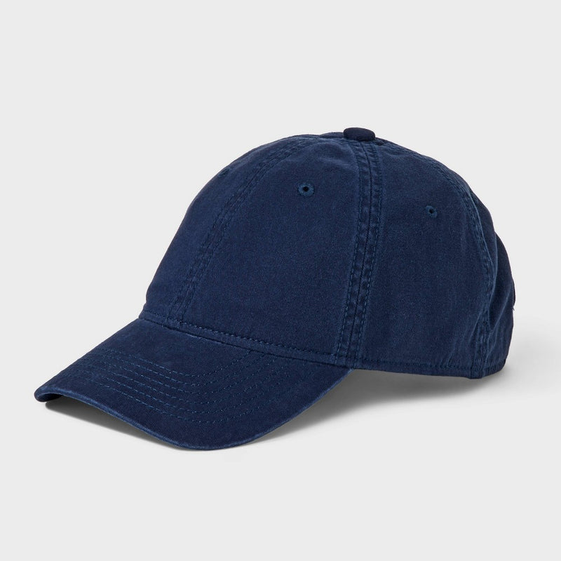 Men's Cotton Washed Baseball Hat - Goodfellow & Co Navy Blue