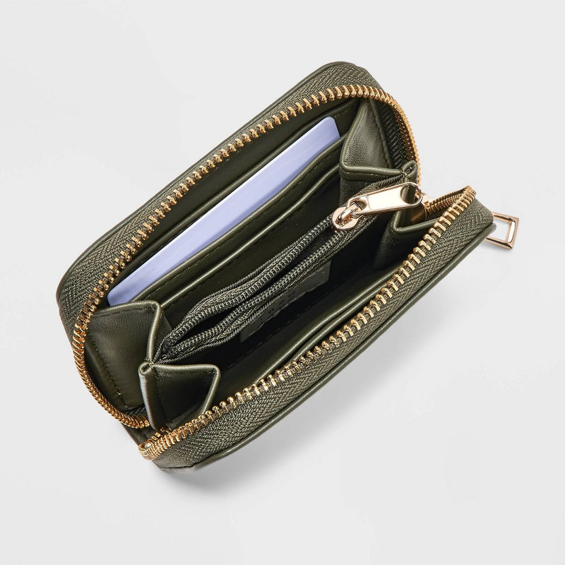 Small Zip Wallet - A New Day Olive Green