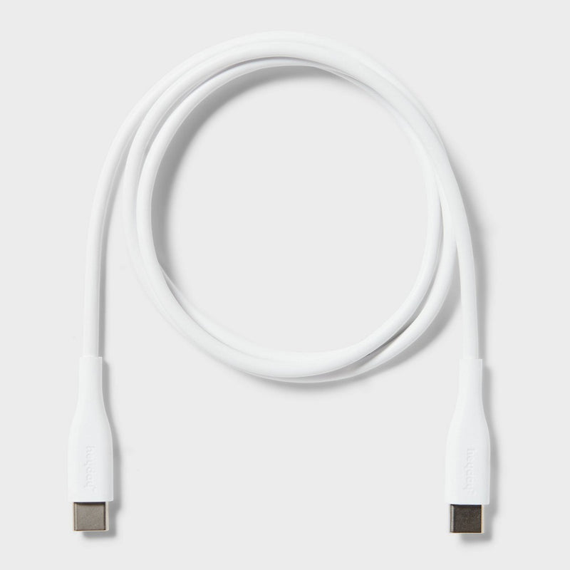 3' USB-C to USB-C Cable - heyday White