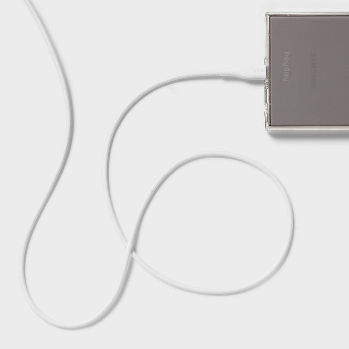 3' USB-C to USB-C Cable - heyday White