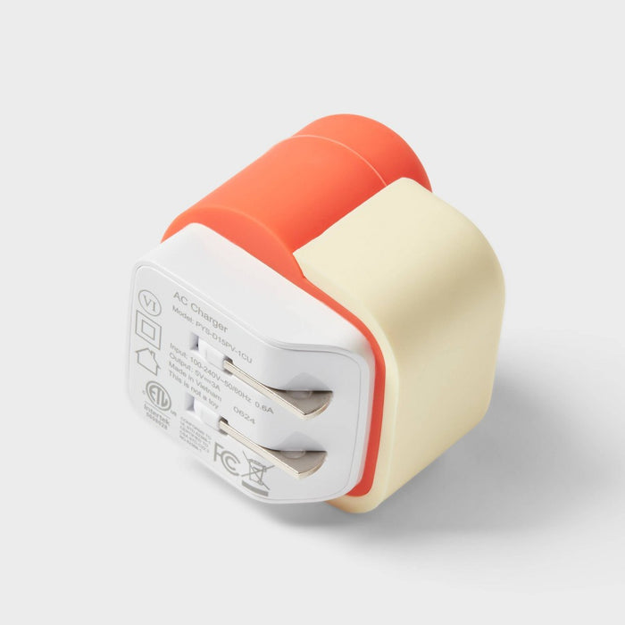 Single Port USB-C Wall Charger - heyday Mushroom
