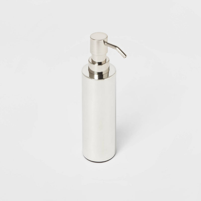 Brushed Stainless Steel Soap Dispenser - Threshold