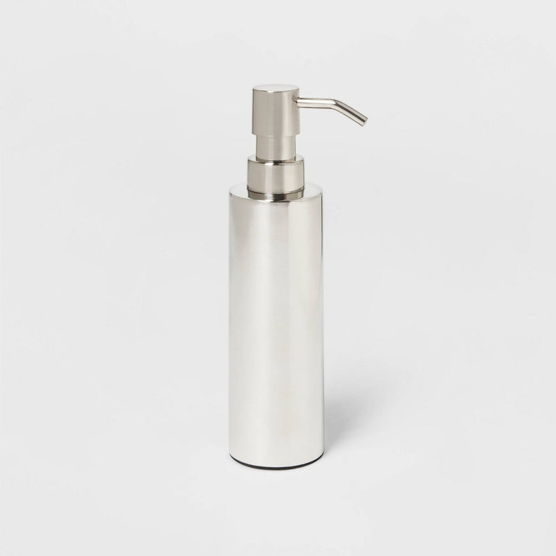 Brushed Stainless Steel Soap Dispenser - Threshold