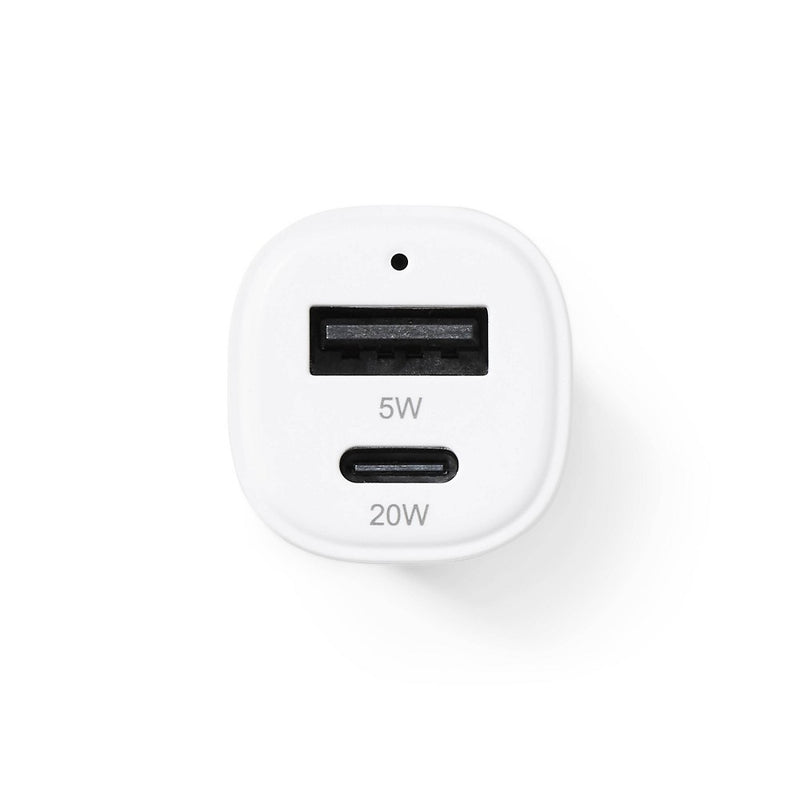 2-Port 25W Car Charger - dealworthy White