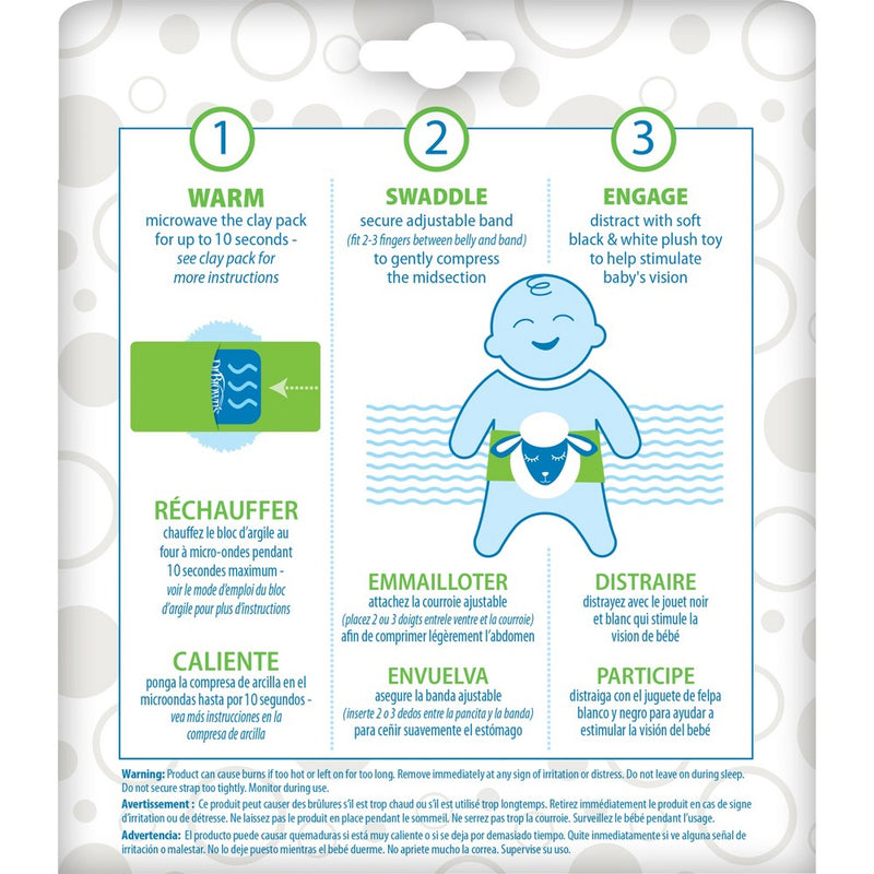 Dr. Brown's Infant Gripebelt Heated Belly Band, Gentle Warmth & Compression - Lamb
