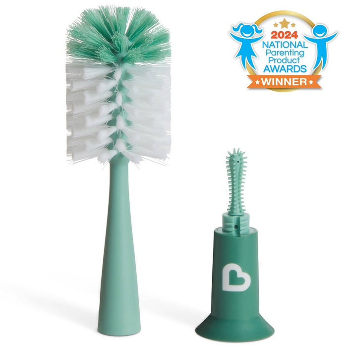 LOT OF 2!!! Munchkin Bristle Bottle Brush - Sage