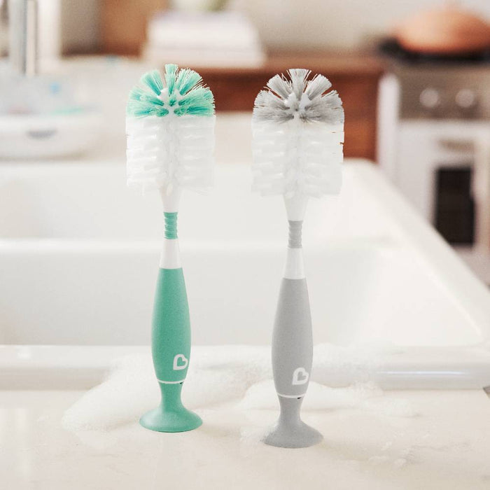 LOT OF 2!!! Munchkin Bristle Bottle Brush - Sage