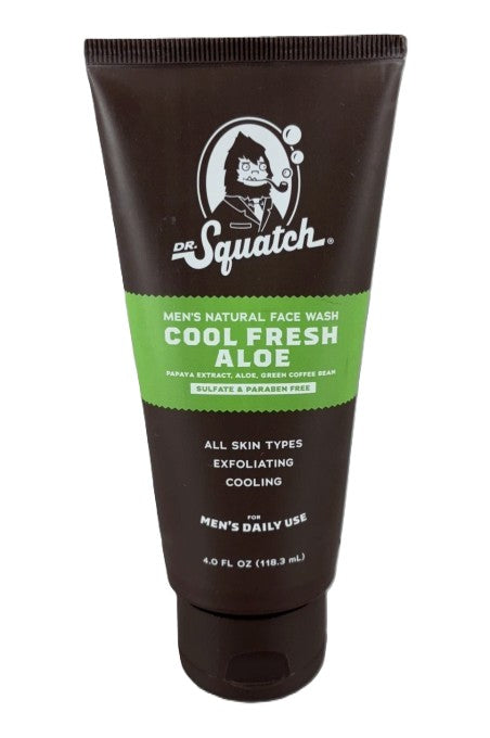 LOT OF 3!!! DR. SQUATCH Face Wash - Cool Fresh Aloe - 4oz