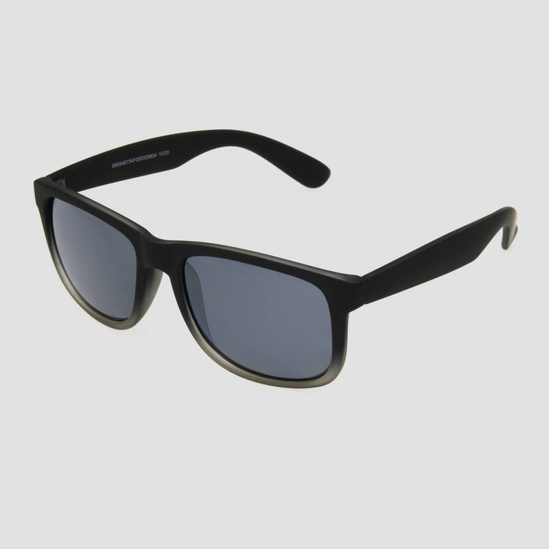 Men's Square Sunglasses with Smoke Mirrored Lenses - Original Use Gray
