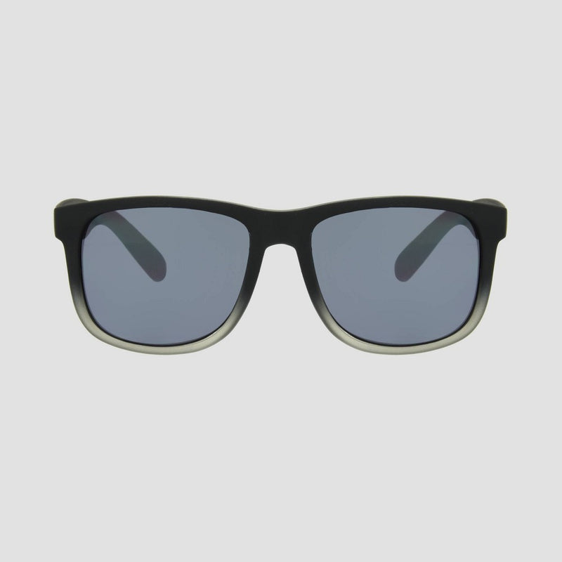 Men's Square Sunglasses with Smoke Mirrored Lenses - Original Use Gray