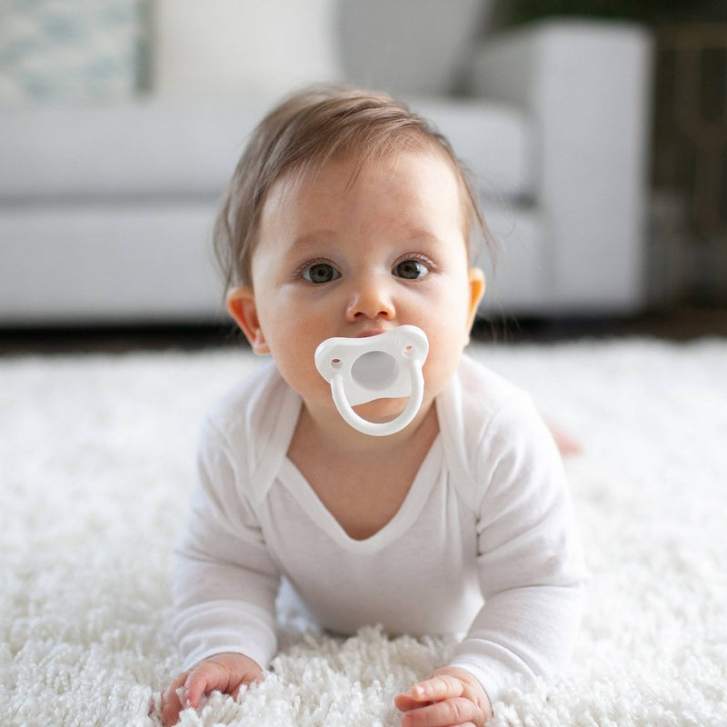 Dr. Brown's HappyPaci One-Piece 100% Silicone Pacifier - 0-6 Months - 3pk - White/Pink/Light Pink