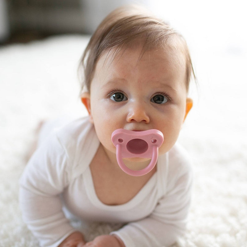 Dr. Brown's HappyPaci One-Piece 100% Silicone Pacifier - 0-6 Months - 3pk - White/Pink/Light Pink