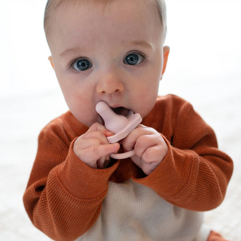 Dr. Brown's HappyPaci One-Piece 100% Silicone Pacifier - 0-6 Months - 3pk - White/Pink/Light Pink