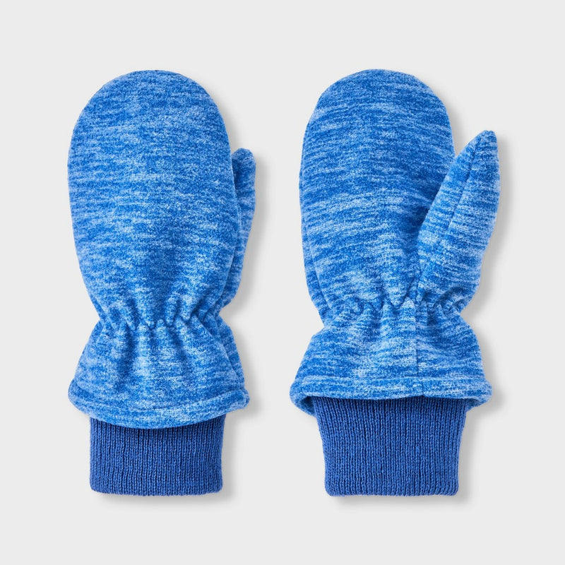Toddler Boys' Fleece Mittens - Cat & Jack Blue 2T-5T