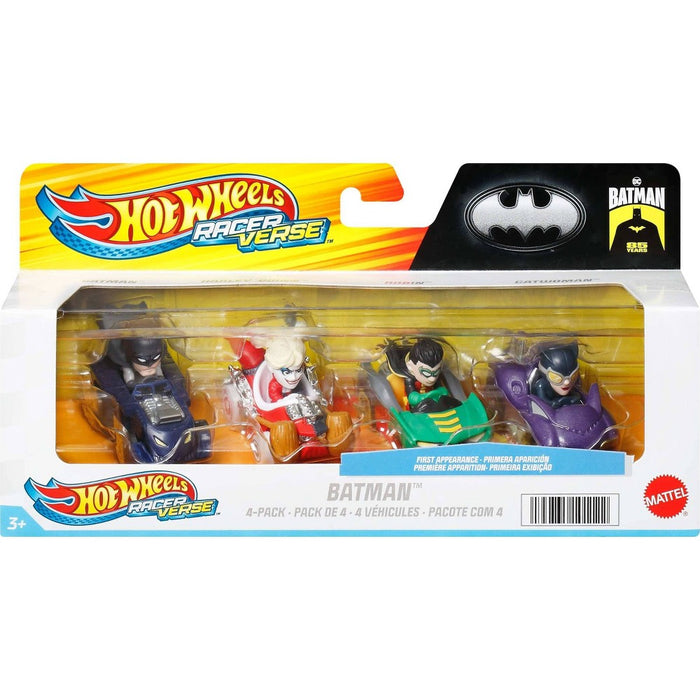 Hot Wheels Racerverse Batman Vehicles 4pk