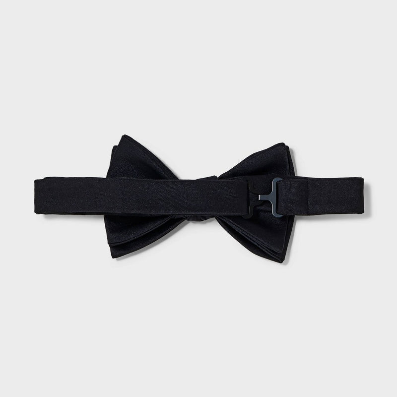 Men's Solid Satin Bow Tie - Goodfellow & Co Black One Size