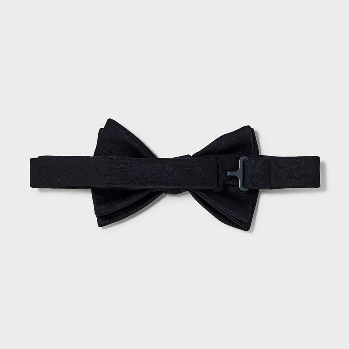 Men's Solid Satin Bow Tie - Goodfellow & Co Black One Size