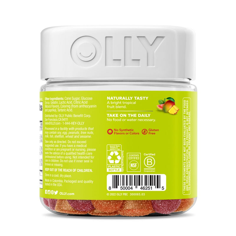 OLLY Adult Multivitamin + Probiotic Supplement Gummies - 70ct