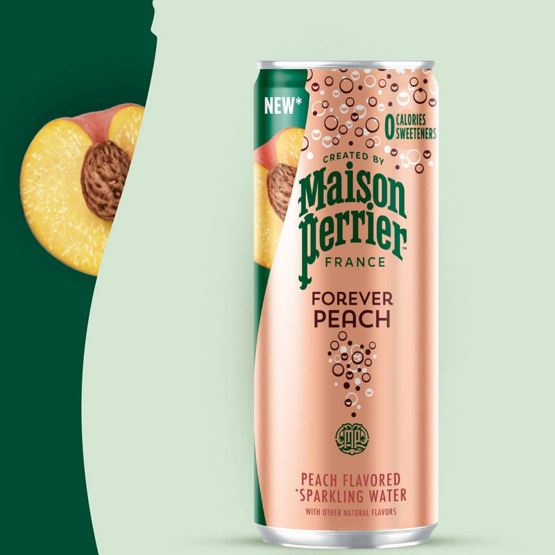 Perrier Peach Sparkling Water - 8pk/11.15 fl oz Cans