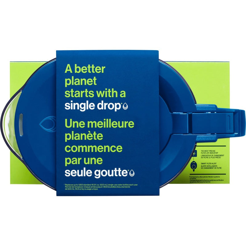 Brita Water Filter 10-Cup Tahoe Water Pitcher Dispenser with Elite Water Filter - Blue: Filters Lead, Mercury, Chlorine