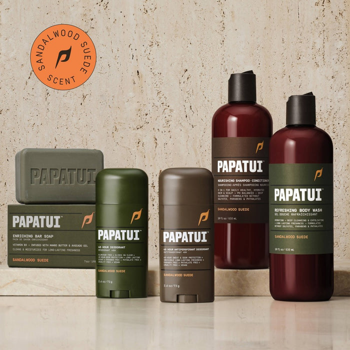 Papatui 48-Hour Men's Deodorant Sandalwood Suede - 2.6oz