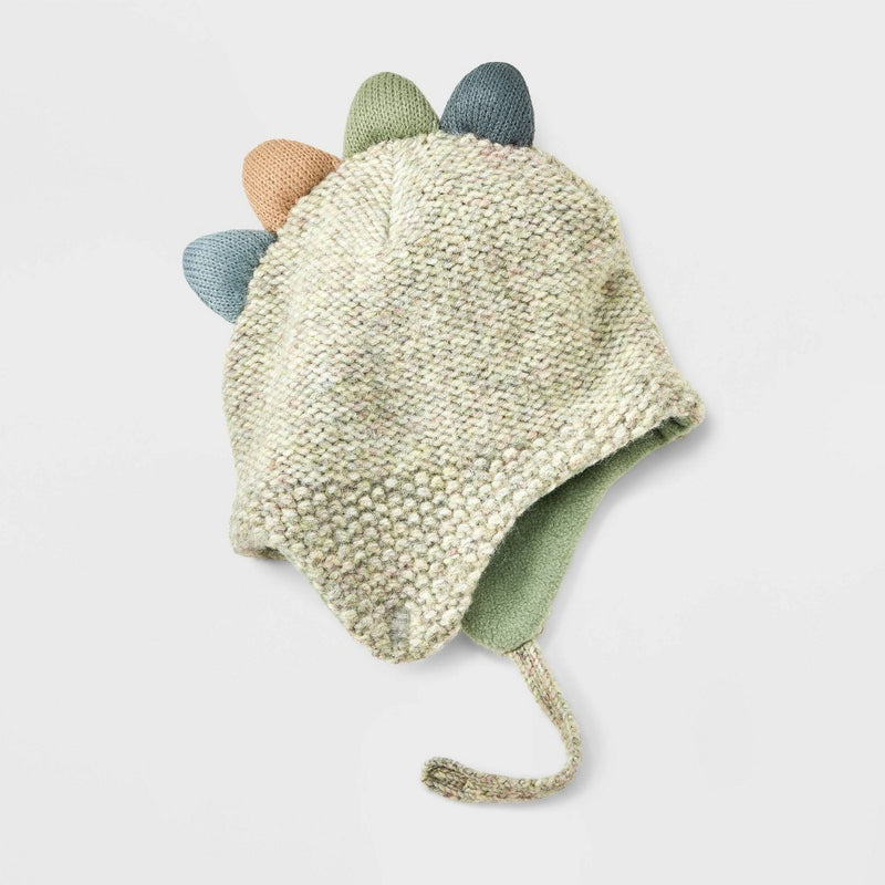 Baby Boys' Dinosaur Hat and Mitts - Cat & Jack Green 0-6M