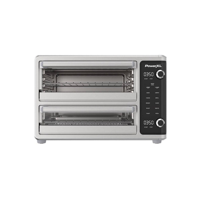 PowerXL SmartSynx 1700W Dual Door Toaster Oven and Air Fryer: Stainless Steel Countertop Convection, Dishwasher-Safe (LOCAL PICKUP ONLY)