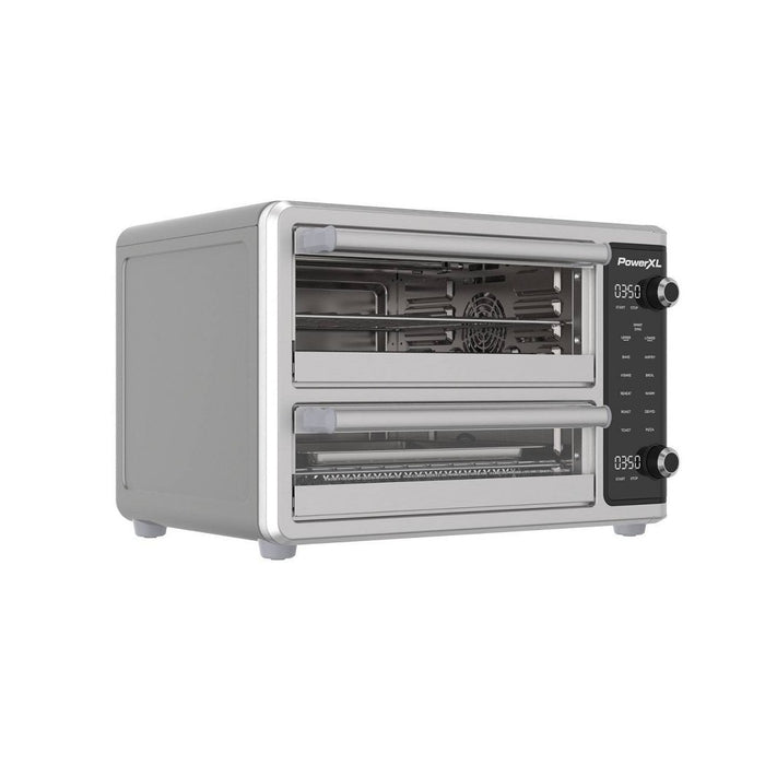 PowerXL SmartSynx 1700W Dual Door Toaster Oven and Air Fryer: Stainless Steel Countertop Convection, Dishwasher-Safe (LOCAL PICKUP ONLY)