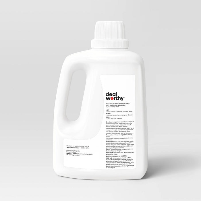 Laundry Detergent - Fresh Scent - 100oz - Dealworthy