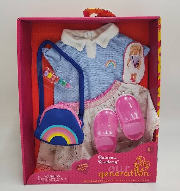 Our Generation School Uniform Outfit for 18" Dolls - Rainbow Academy