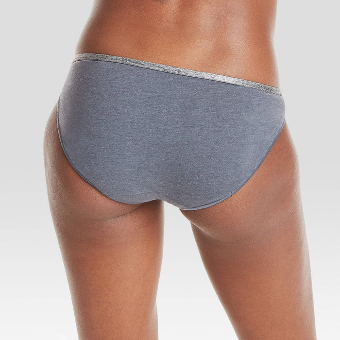 Hanes Women's 10pk Cool comfort Cotton Stretch Bikini Underwear - Black/Gray/White 7