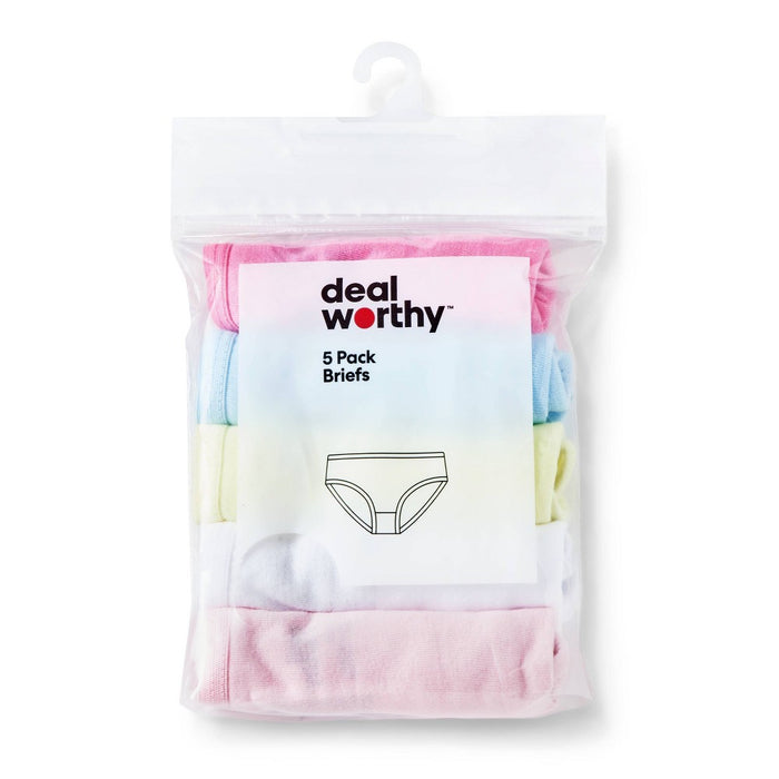 Toddler Girls' 5pk Briefs - Dealworthy Pink 2T-3T