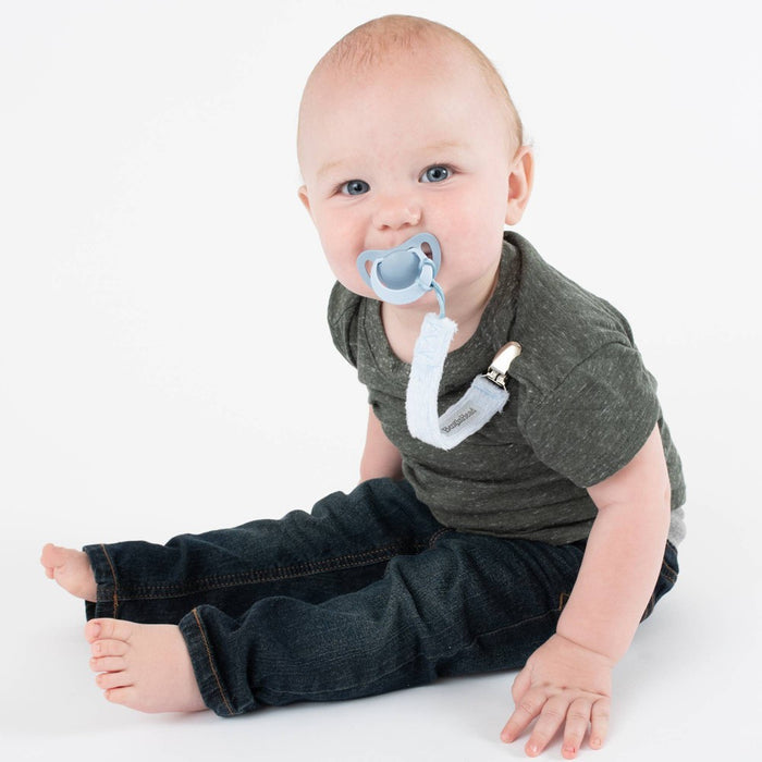 BooginHead 2pk PaciGrip Lux Pacifier Holder - Blue